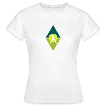 Softball Softball Raquette Softball Raquette - T-shirt Femme - blanc - Devant - AI Model Female 172 dark (172cm)