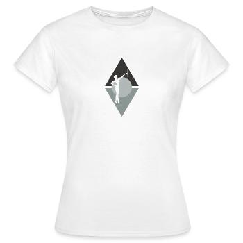 Tige Tournant Twirling Twirling - T-shirt Femme - blanc - Devant - AI Model Female 172 dark (172cm)