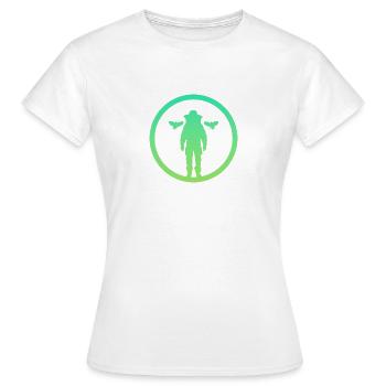 Abeilles Abeille Nid d’abeille - T-shirt Femme - blanc - Devant - AI Model Female 172 dark (172cm)