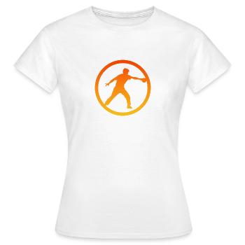 Table tennis bats Table tennis players Table tennis - Women's T-Shirt - white - Front - AI Model Female 172 dark (172cm)