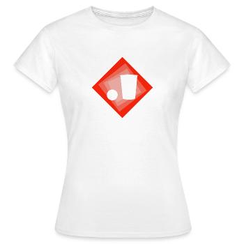 Beerpong Partymonster Bierpong - Frauen T-Shirt - Weiß - Vorne - AI Model Female 172 dark (172cm)