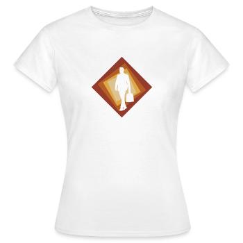 Banquier Banquier de la Bourse - T-shirt Femme - blanc - Devant - AI Model Female 172 dark (172cm)