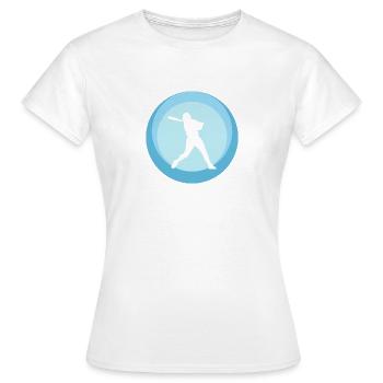 Joueur de softball Lanceur Pichet - T-shirt Femme - blanc - Devant - AI Model Female 172 dark (172cm)