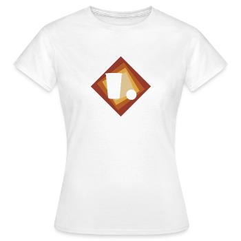 Beerpong Partymonster Bier - Frauen T-Shirt - Weiß - Vorne - AI Model Female 172 dark (172cm)