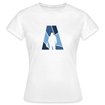 Bigfoot Yeti Lochness - T-shirt Femme - blanc - Devant - AI Model Female 172 dark (172cm)