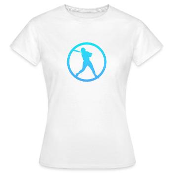 Lanceur Joueur de Softball Joueur de Softball - T-shirt Femme - blanc - Devant - AI Model Female 172 dark (172cm)