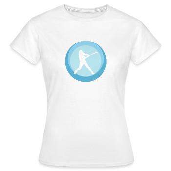 Joueurs de softball Baseball Joueurs de softball - T-shirt Femme - blanc - Devant - AI Model Female 172 dark (172cm)