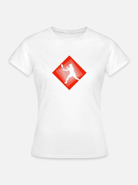 Schläger Squash Squash - Frauen T-Shirt - Weiß