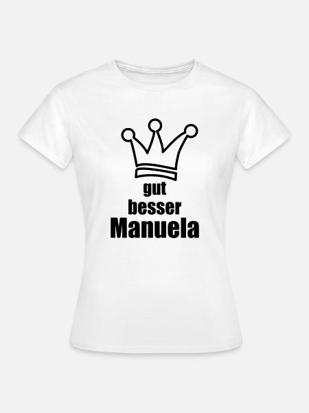 Manuela - Frauen T-Shirt - Weiß