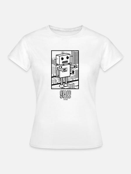 GODZI_BOT - Frauen T-Shirt - Weiß