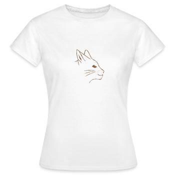 Katzenfreunde Katze - Frauen T-Shirt - Weiß - Vorne - AI Model Female 172 dark (172cm)