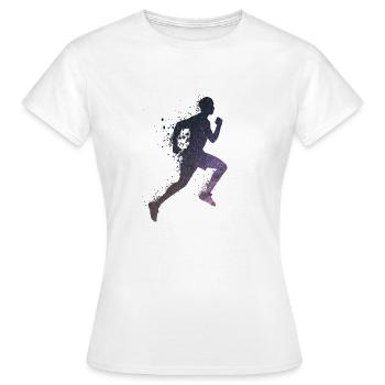 Laufen Rennen Sprint - Frauen T-Shirt - Weiß - Vorne - AI Model Female 172 dark (172cm)