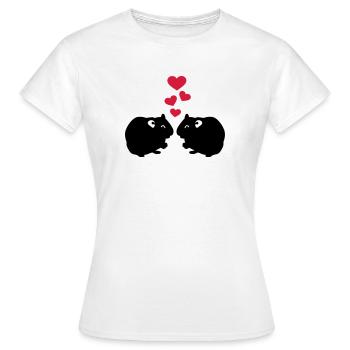 Cochon d'Inde - T-shirt Femme - blanc - Devant - AI Model Female 172 dark (172cm)