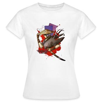Fighting cards - Guerrier - T-shirt Femme - blanc - Devant - AI Model Female 172 dark (172cm)