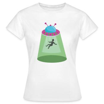 UFO - Women's T-Shirt - white - Front - AI Model Female 172 dark (172cm)