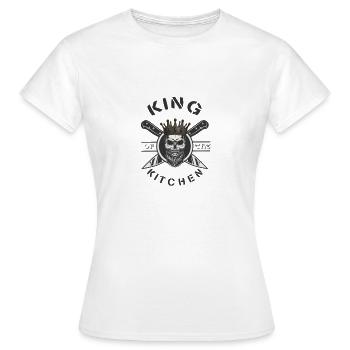 King of the kitchen - Women's T-Shirt - white - Front - AI Model Female 172 dark (172cm)