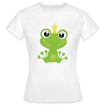 Roi grenouille - T-shirt Femme - blanc - Devant - AI Model Female 172 dark (172cm)