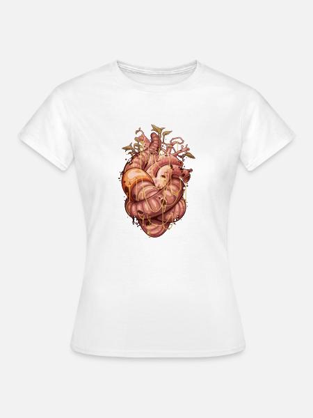 HERZWURM - Frauen T-Shirt - Weiß