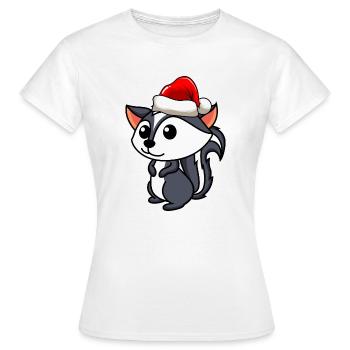 Stinker Comic Christmas - T-shirt Femme - blanc - Devant - AI Model Female 172 dark (172cm)