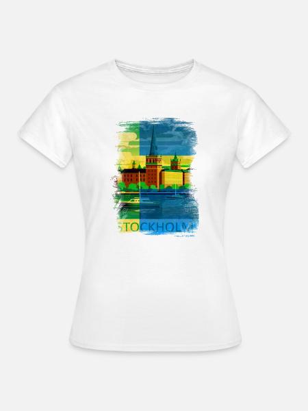 Stockholm Schweden Schweden Skandinavien Skandinavien - Frauen T-Shirt - Weiß
