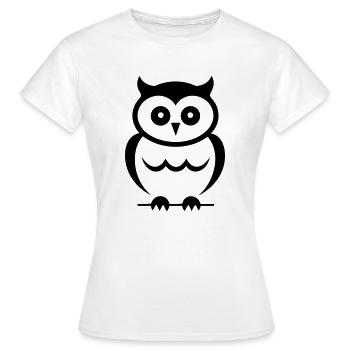 Petite chouette - T-shirt Femme - blanc - Devant - AI Model Female 172 dark (172cm)