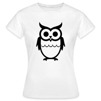 Petite chouette - T-shirt Femme - blanc - Devant - AI Model Female 172 dark (172cm)
