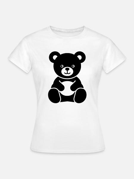 Teddybär - Frauen T-Shirt - Weiß