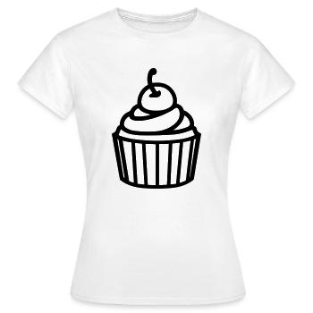Cupcake - Frauen T-Shirt - Weiß - Vorne - AI Model Female 172 dark (172cm)