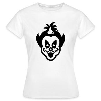 Clown - T-shirt Femme - blanc - Devant - AI Model Female 172 dark (172cm)