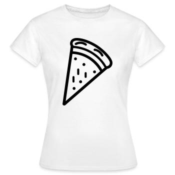 Pizza slice - Women's T-Shirt - white - Front - AI Model Female 172 dark (172cm)