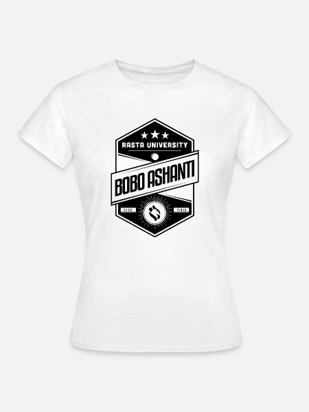 Rasta University Bobo Ashanti Good Vibez Reggae - Women's T-Shirt - white