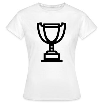 trophée - T-shirt Femme - blanc - Devant - AI Model Female 172 dark (172cm)