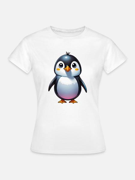 Pinguin - Frauen T-Shirt - Weiß