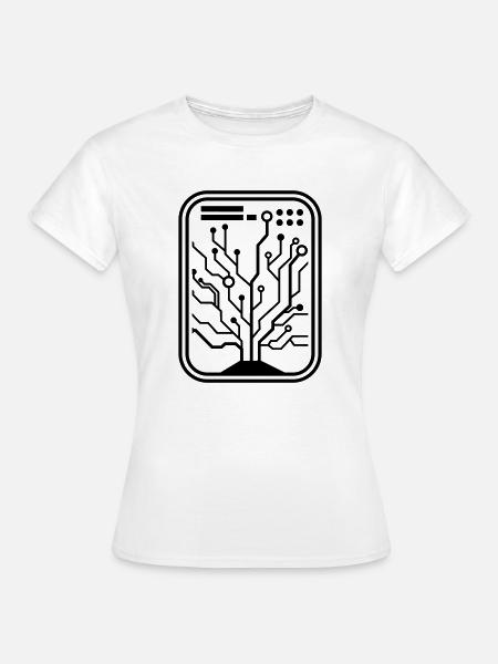 micro chip - Frauen T-Shirt - Weiß