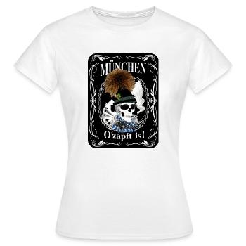 O´zapft is! - Frauen T-Shirt - Weiß - Vorne - AI Model Female 172 dark (172cm)