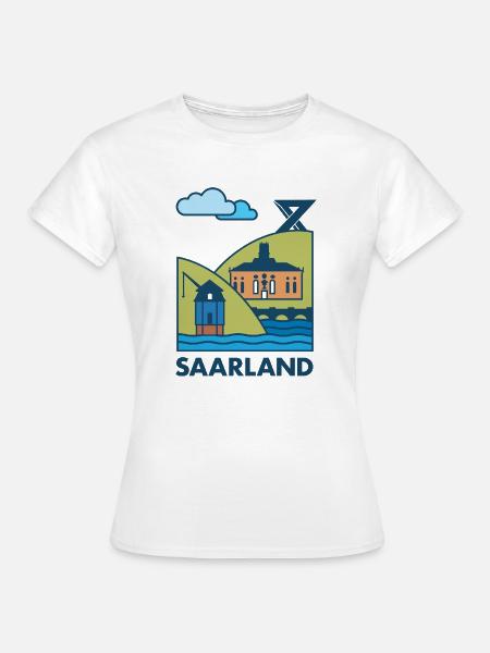 SAARLAND ART - Frauen T-Shirt - Weiß