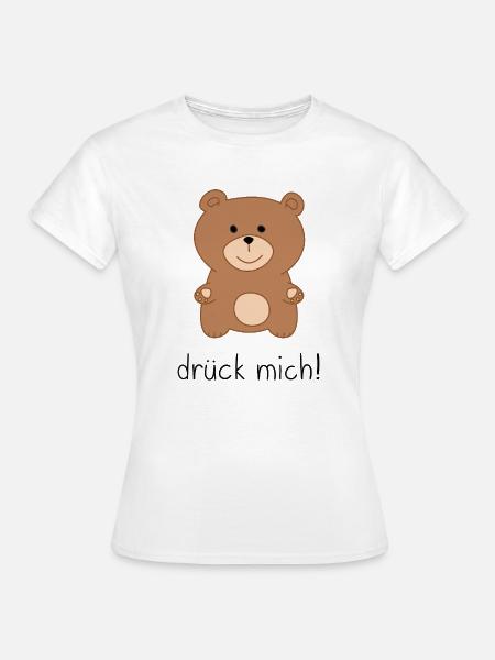 drueck mich - Frauen T-Shirt - Weiß