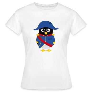 Penguin Napoleon - Women's T-Shirt - white - Front - AI Model Female 172 dark (172cm)