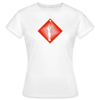 Joueur de volleyball Beachball Beachen - T-shirt Femme - blanc - Devant - AI Model Female 172 dark (172cm)