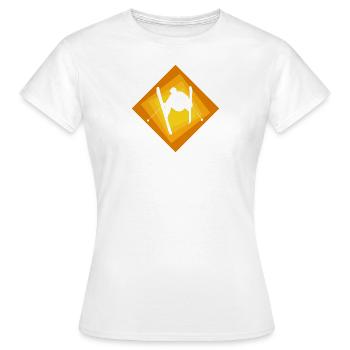 Ski Skieurs Skis - T-shirt Femme - blanc - Devant - AI Model Female 172 dark (172cm)