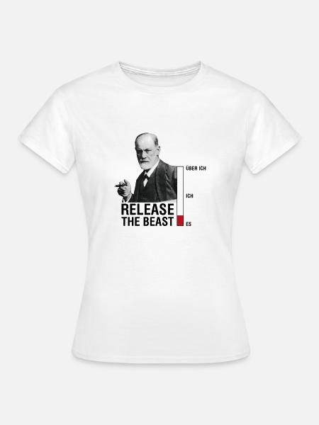 Sigmund Freud Beast - Frauen T-Shirt - Weiß