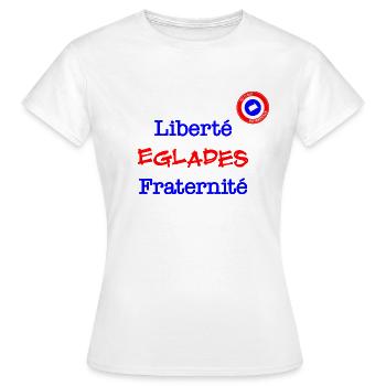 Boyardville - Liberté Eglades Fraternité - Women's T-Shirt - white - Front - AI Model Female 172 dark (172cm)