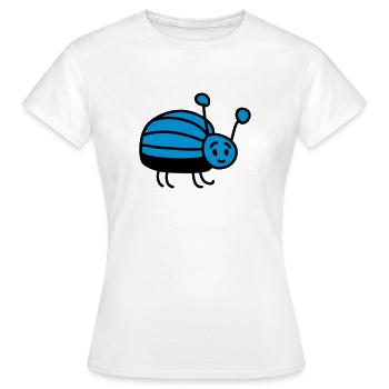 petit coléoptère - T-shirt Femme - blanc - Devant - AI Model Female 172 dark (172cm)