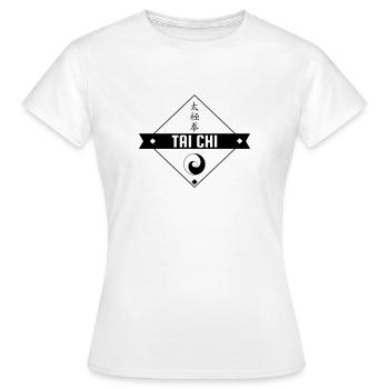 Taijiquan / Tai-Chi Chuan / Tai Chi / Tai-Chi - T-shirt Femme - blanc - Devant - AI Model Female 172 dark (172cm)