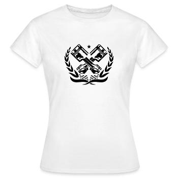 RACE PISTONS ENGINE - Women's T-Shirt - white - Front - AI Model Female 172 dark (172cm)