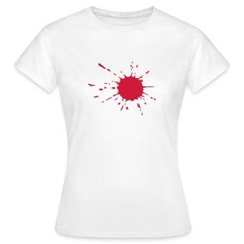 Blut - Frauen T-Shirt - Weiß - Vorne - AI Model Female 172 dark (172cm)
