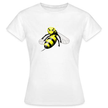 Wespe - Frauen T-Shirt - Weiß - Vorne - AI Model Female 172 dark (172cm)