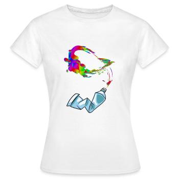 Kreativität aus der Tube - Frauen T-Shirt - Weiß - Vorne - AI Model Female 172 dark (172cm)