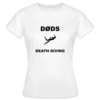 Death - death diving - Women's T-Shirt - white - Front - AI Model Female 172 dark (172cm)