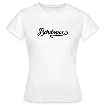 Jahrgang Bordeaux - Frauen T-Shirt - Weiß - Vorne - AI Model Female 172 dark (172cm)